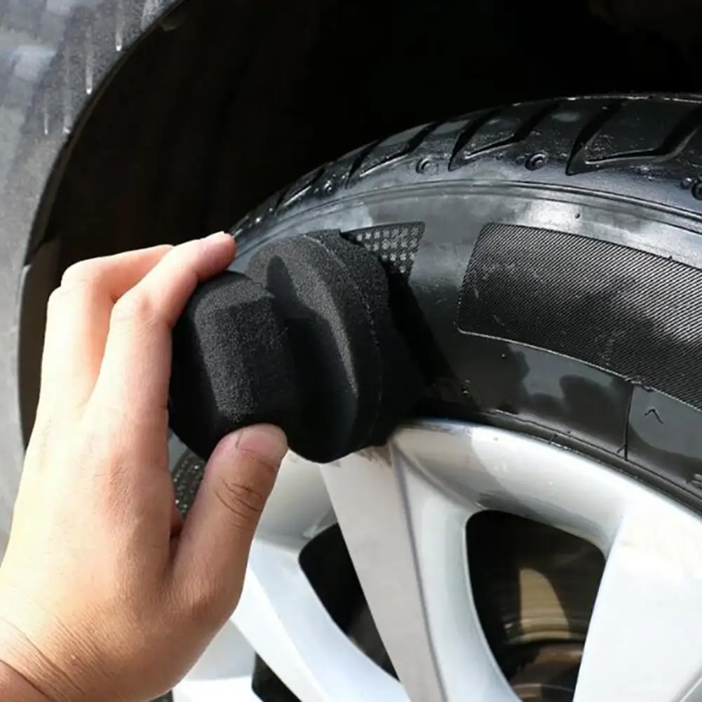 

Пенопластовая подушечка для автомобильных шин, профессиональный аппликатор для блеска шин, не капельная отделка, не полосатая отделка, многоразовый инструмент для заправки автомобилей и грузовиков, работает