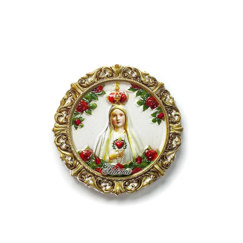 

Portugal Fatima Our Lady 3D Resin Refrigerator Magnets Imanes Para Refrigerador Magnets For Fridge Cute Magnets