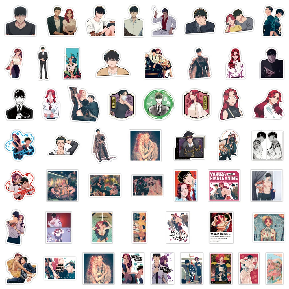 10/30/54 قطعة ياكوزا خطيبة أنيمي ملصقات الكرتون Somei Yoshino الشارات Skateboard بها بنفسك سكيت دفتر محمول كول ملصق مضاد للمياه لعبة