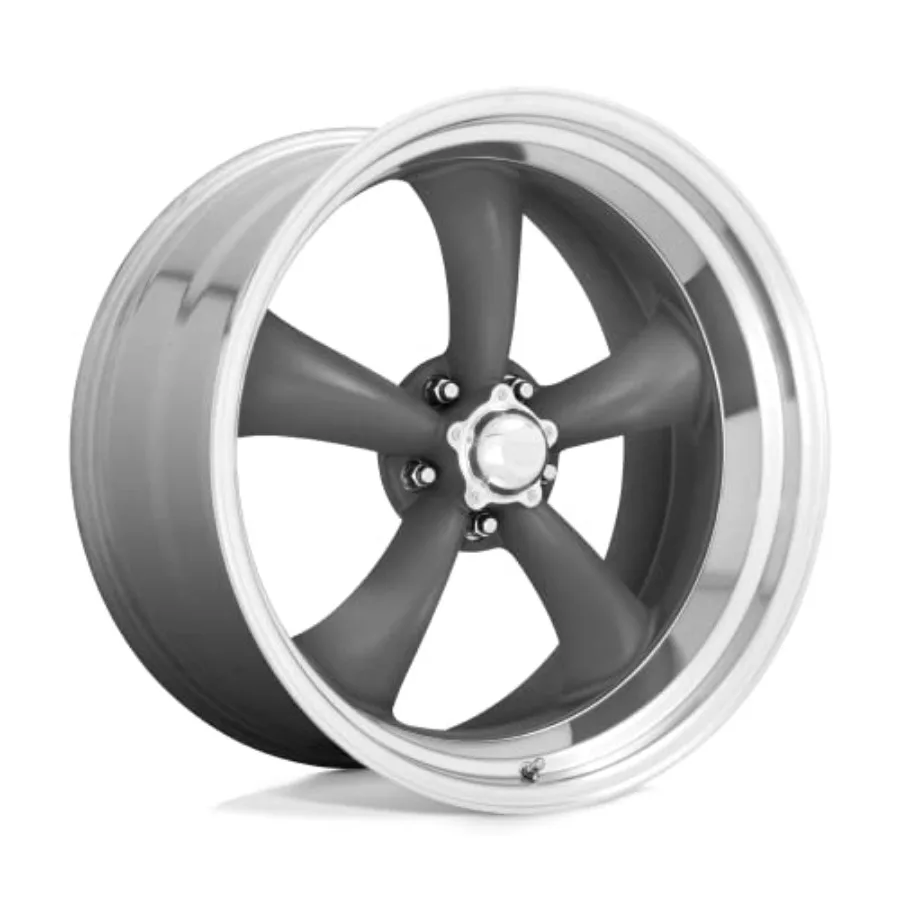 

Vintage VN215 CLASSIC TORQ THRUST II 15X6 5X4.75 3.26 -6mm MAG GRAY MACHINED LIP