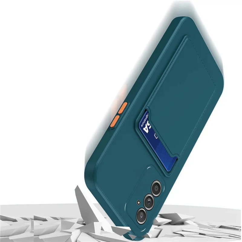 Capa สําหรับ Samsung Galaxy A55 5G ช่องเสียบการ์ดเคสโทรศัพท์บน Galaxy A54 A53 A35 A34 A33 A32 A25 A24 A15 A14 A13 A12 A73 ฝาครอบซิลิโคน