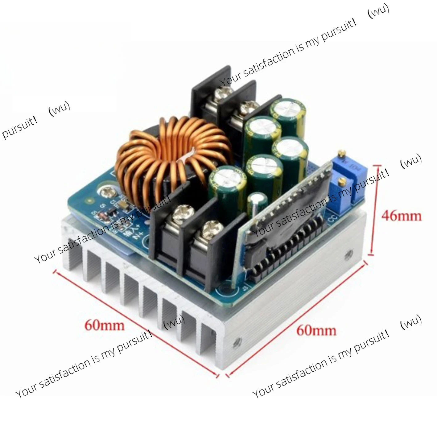 DC-DC 400W 15A Buck Converter 10V-60V to 0-45V Constant Voltage Constant Current Adjustable Power Supply Module