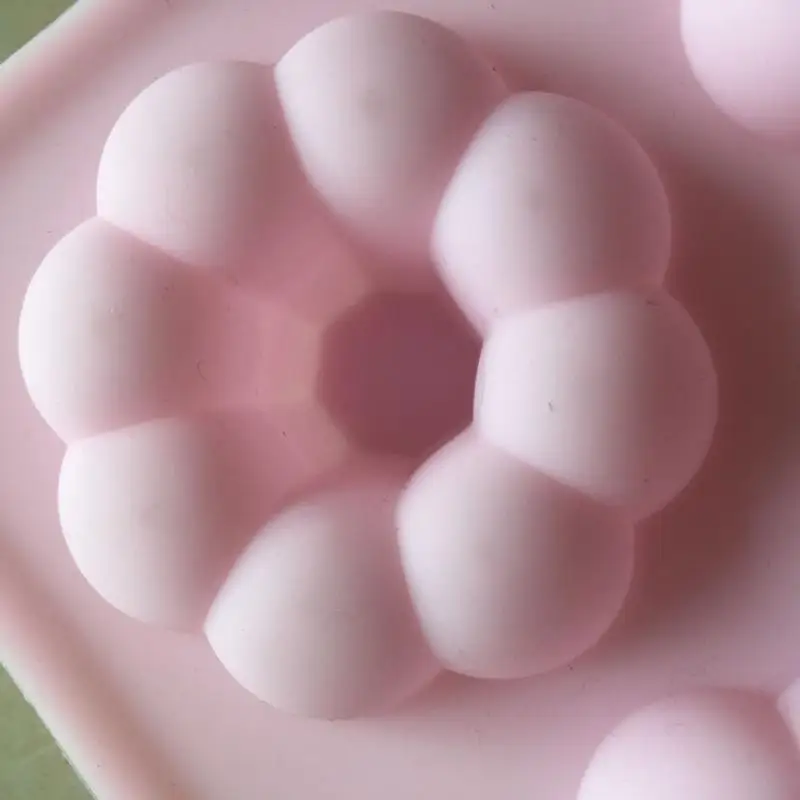 6 Cavity Non-Stick Silicone Donut Mold Flower Shape Food Grade for DIY Chocolate Fondant Cake Home Baking
