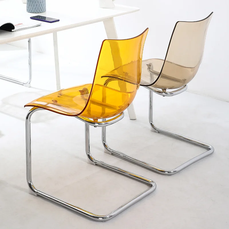 

transparent chair, designer acrylic, Toas dining chair, home Internet celebrity creativity, backrest dining table and chairs