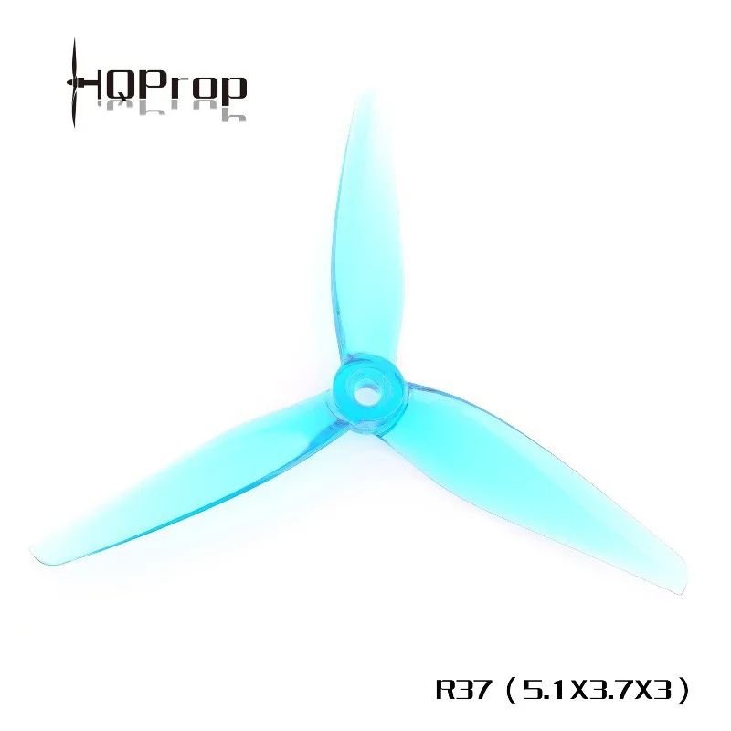 New HQProp 5137 (R37) (2 positive and 2 negative) propeller, crossing machine, racing blade