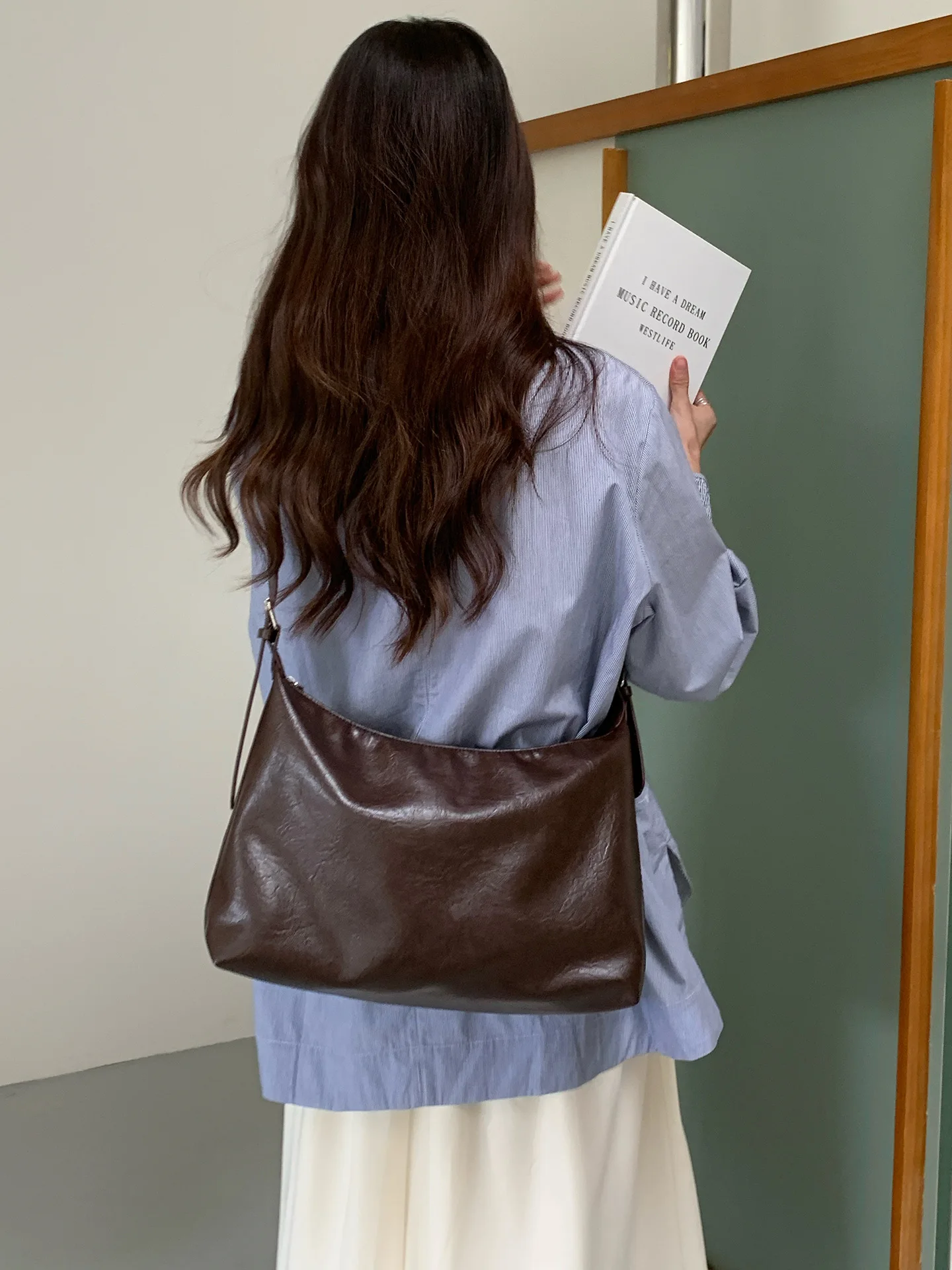 CGCBAG Vintage Crossbody Women's Tote Bags High Quality PU Leather Lage Capacity Shoulder Bag  Luxury Designers Handbags Women