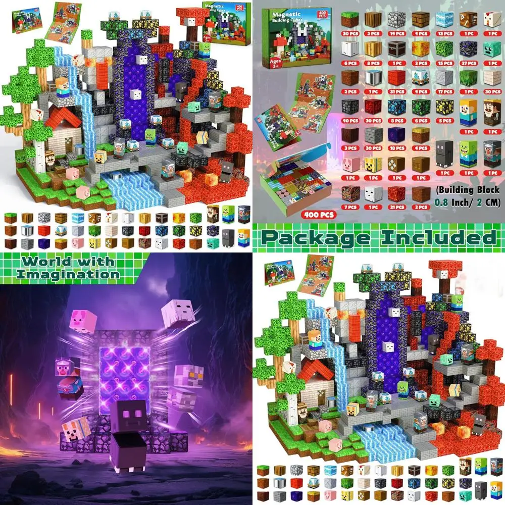 Magnetische Bausteine für 4–8 Jahre – STEM-Spielzeug für Jungen und Mädchen, Montessori-inspiriert, sensorisches Spiel, ideal für Geschenke