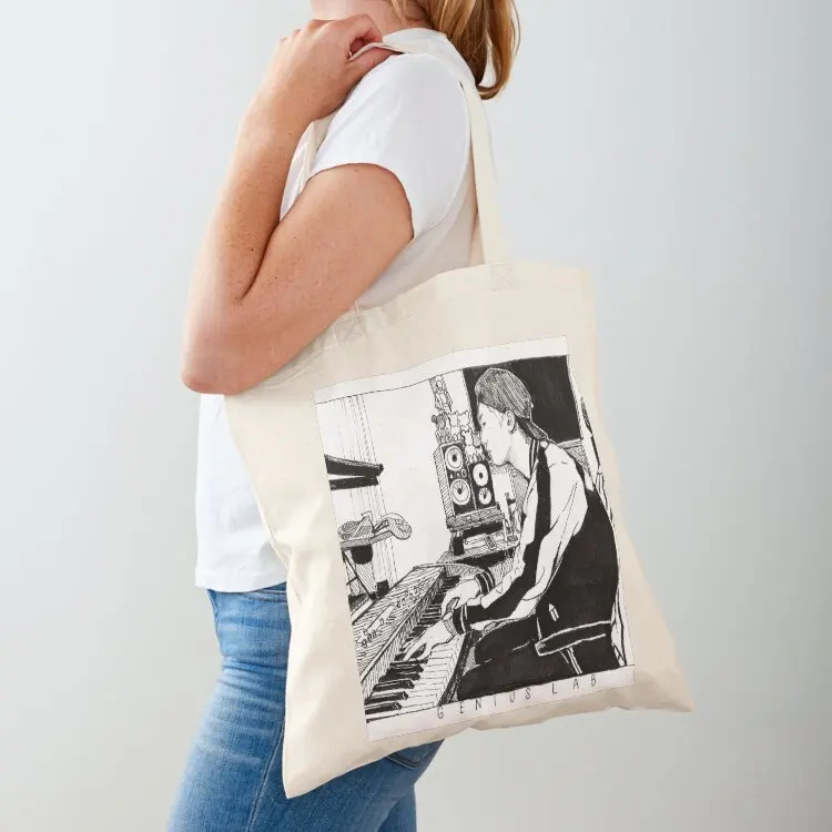 

Genius Lab inktober Tote Bag tote bag men shopping bags foldable Big bag women bags luxury women