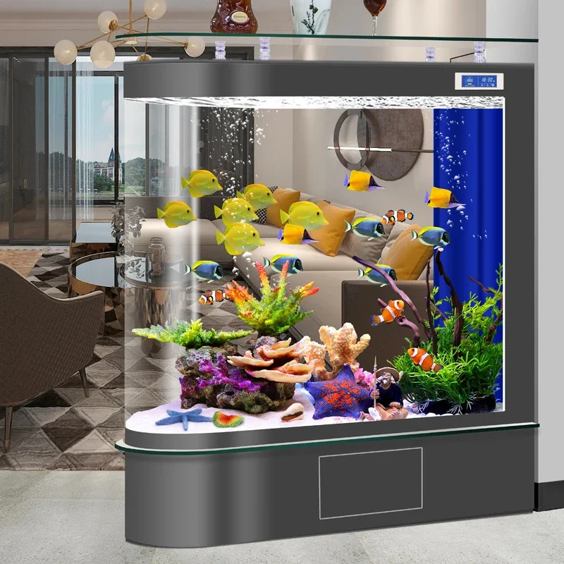 Bullet Fish Tank Living Room Home Fish Tank Aquarium Floor Type