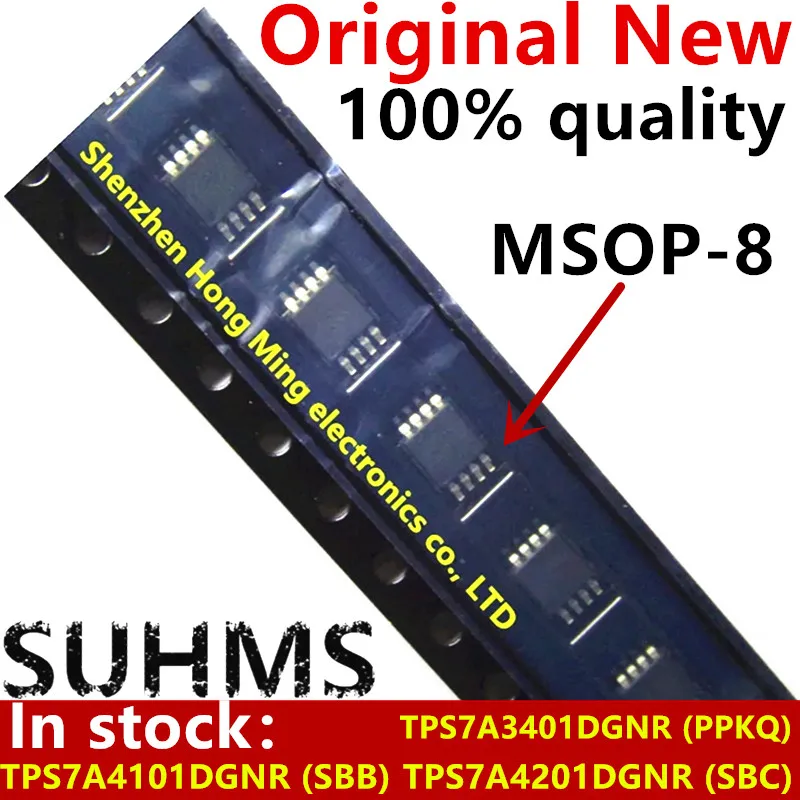 (5 piezas) 100% nuevo TPS7A3401DGNR TPS7A4101DGNR TPS7A4201DGNR TPS7A3401 TPS7A4101 TPS7A4201 PPKQ SBB SBC MSOP8
