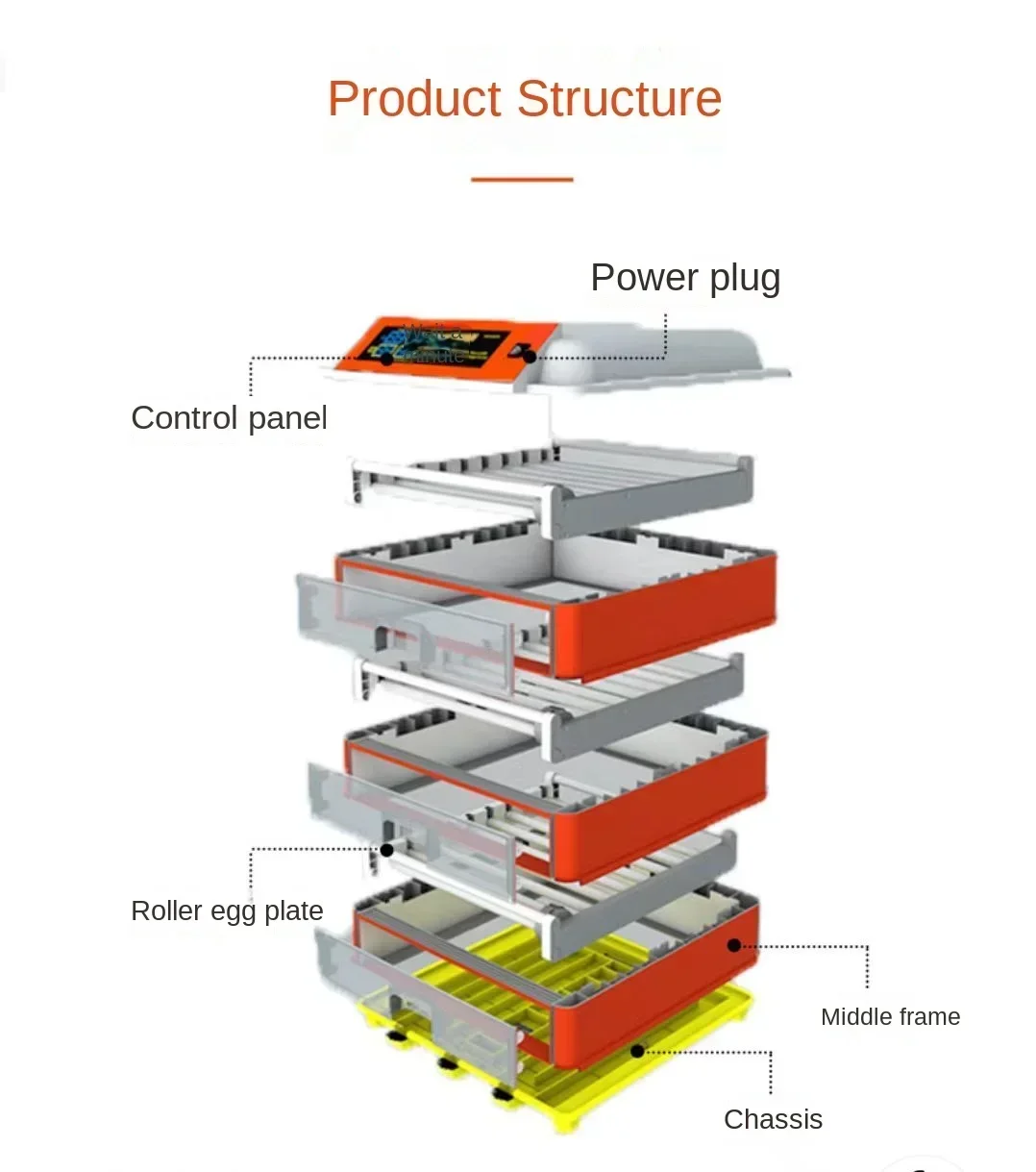 46-322 Eggs Fully Automatic Digital Incubator For Hatching Poultry Egg Incubator Breeder