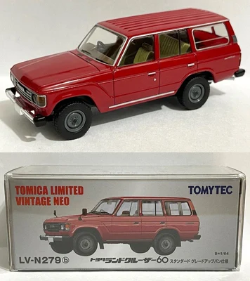 Tomytec Tomica 1:64 TLV N279 A/B LAND CRUISER 60 Limited Edition Simulation Alloy Static Car Model Toy Gift