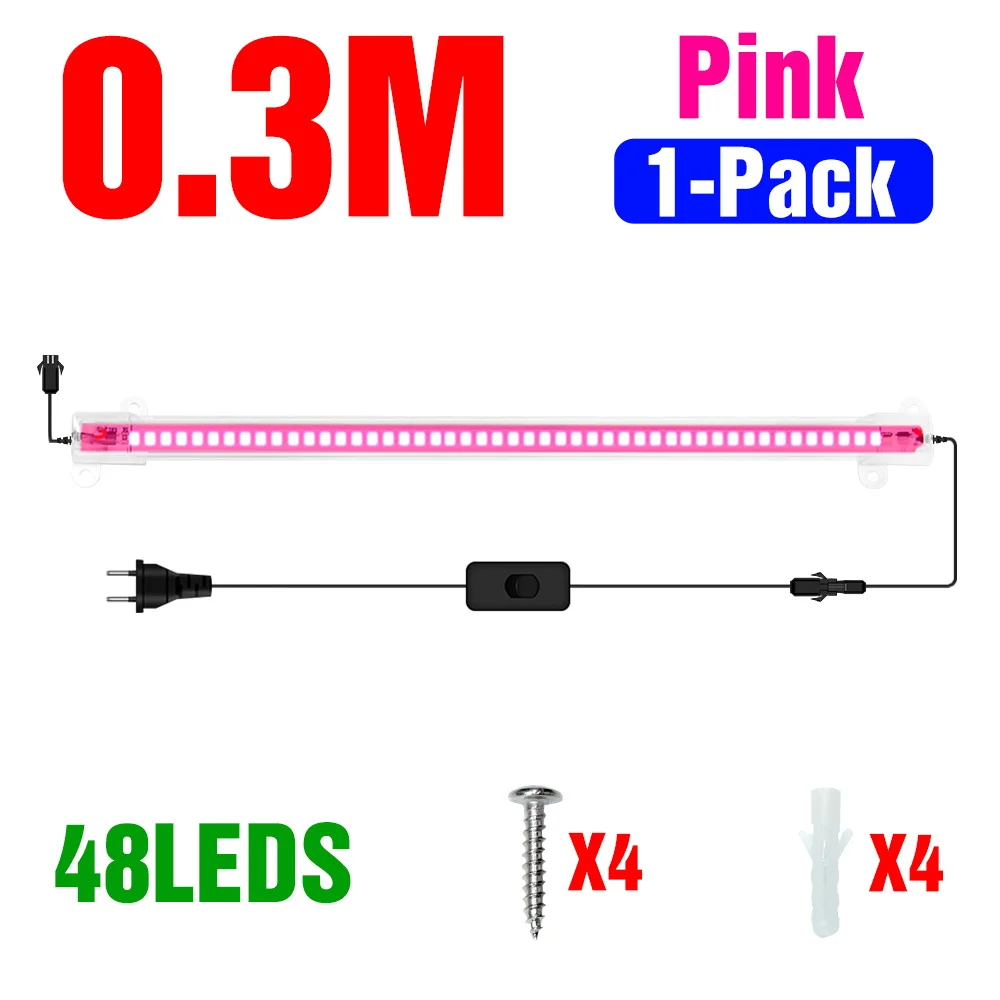 LED Grow Light Strip Volledige Spectrum Phyto Lamp Indoor Bloem Zaailingen Vetplanten Potplanten Teelt Vullen Verlichting AC180-240V