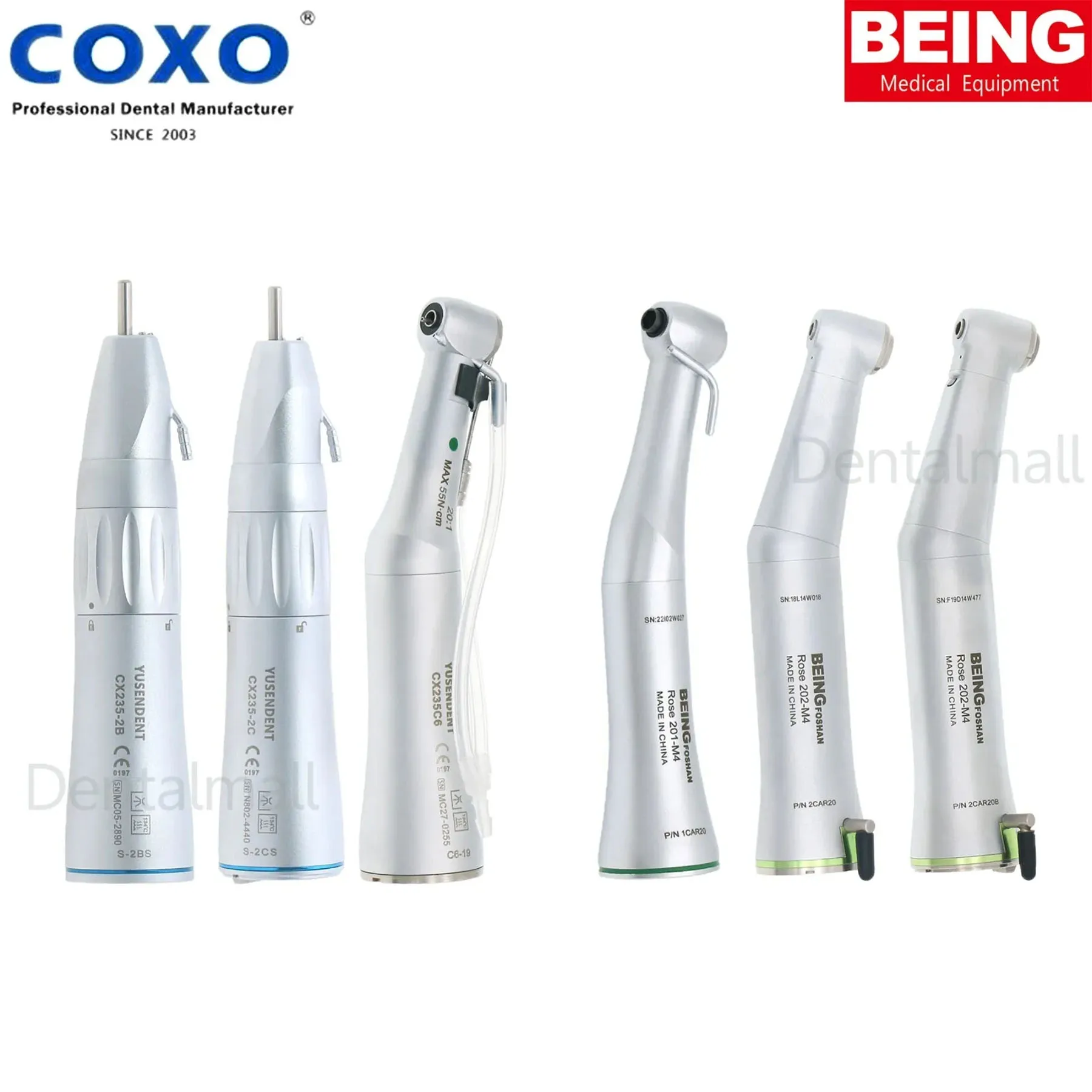 

COXO BEING Dental Implant 20:1 Contra Angle Surgical Straight Nose Cone fit NSK CX235-2BS/2CS/C6-19 Rose 201CAR/202CAR