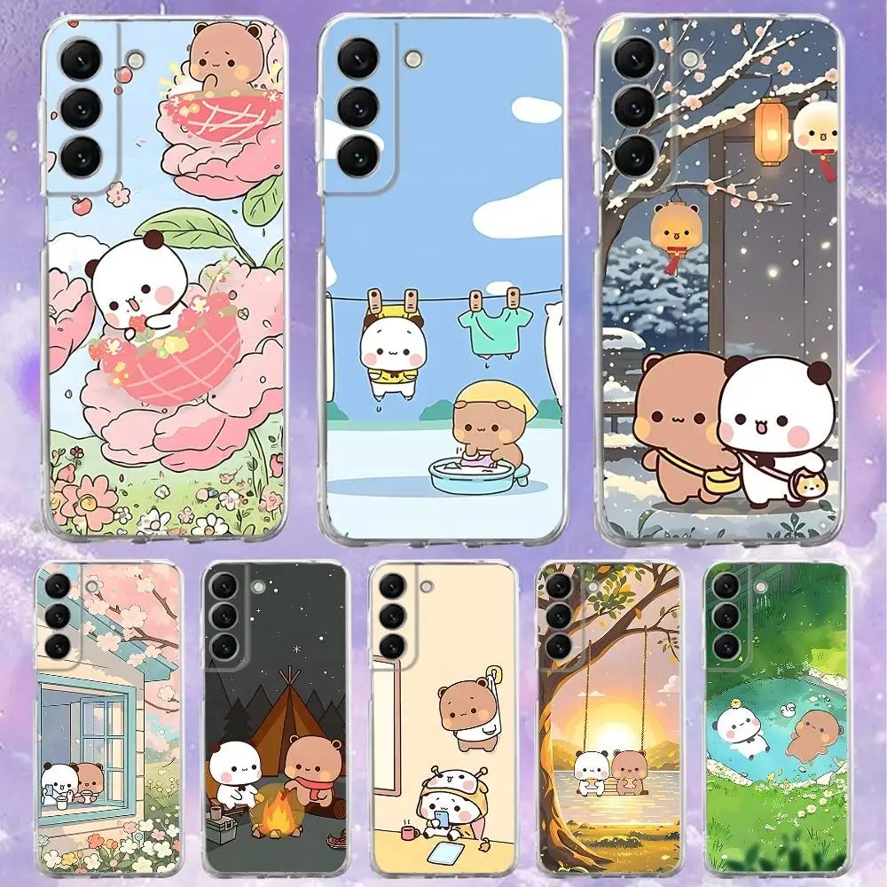 

B-BuBu DuDu CARTOON Phone Case For Samsung S30,S25,S24,S23,S21,S22,S20,S10,5G,FE,lite,PIus,Ultra Transparent Cover