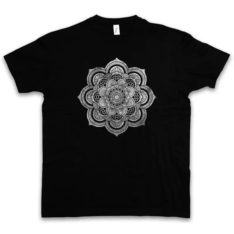 FLOWER MANDALA II T SHIRT Yantra Hinduism Buddhism Hindu