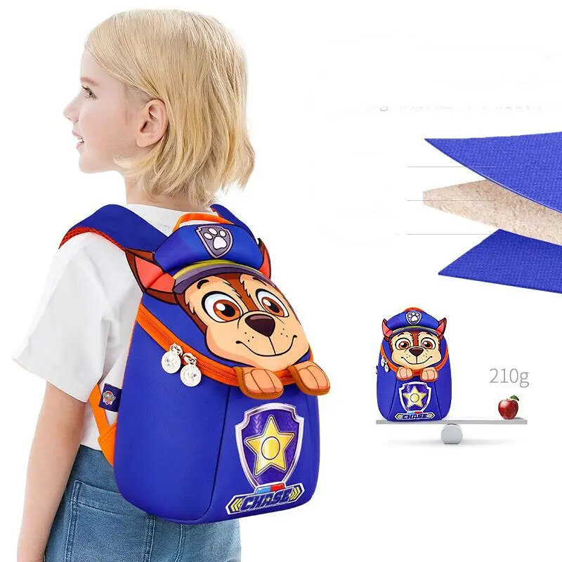 100% Original Paw Patrol Cartoon Children Back packs Boys Girls Chase Skye Kids Boys Bag Dolls  Plush Toy Birthday Gift