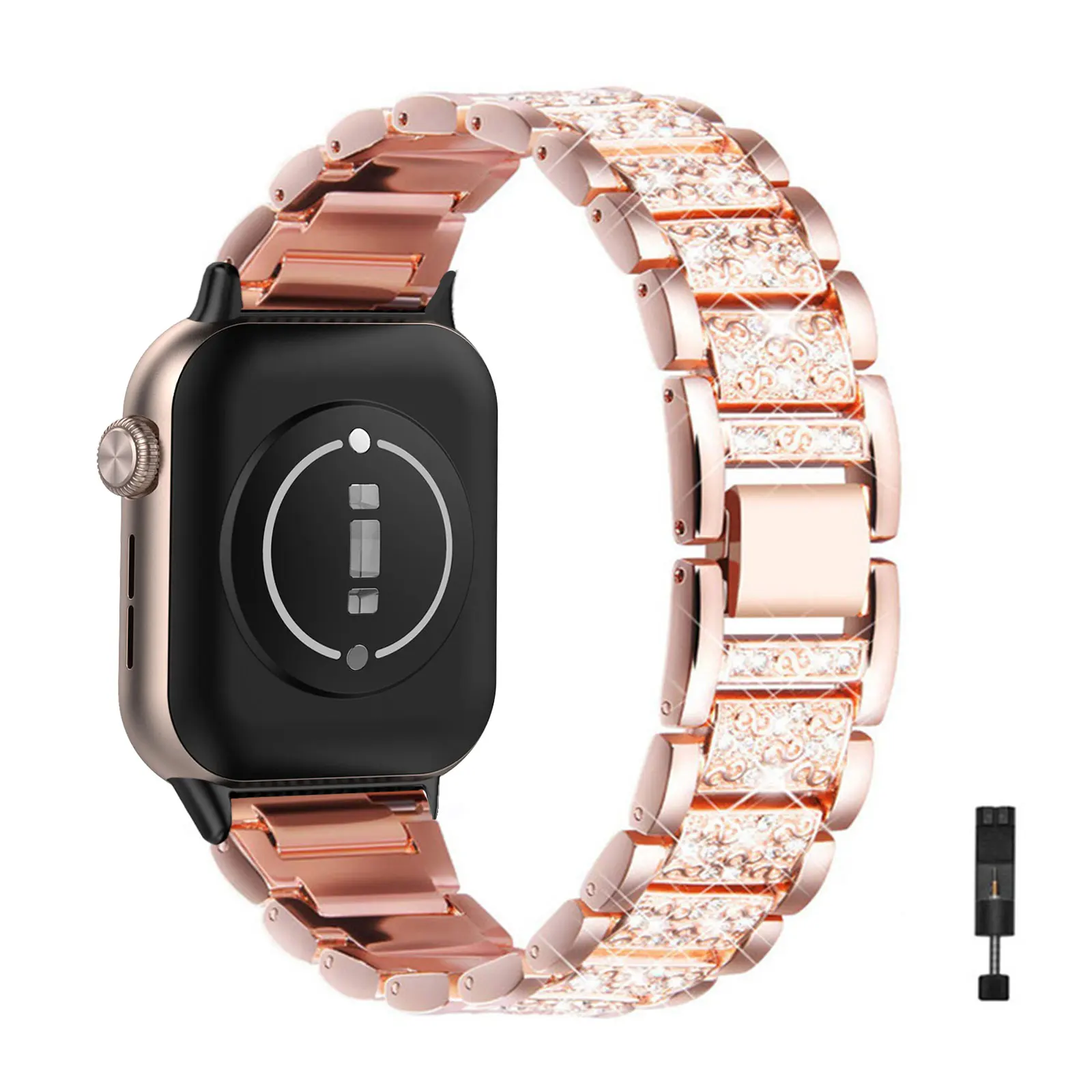 

Ремешки с бриллиантами для Honor Watch 5, блестящий металлический ремешок для женщин