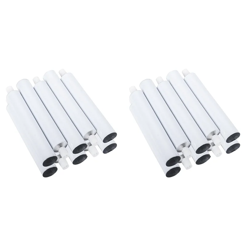 ABDJ-20 قطعة أنابيب طلاء ألومنيوم فارغة، أنابيب طلاء 60 مل لتخزين طلاء الأكريليك والألوان المائية والغواش والزيوت