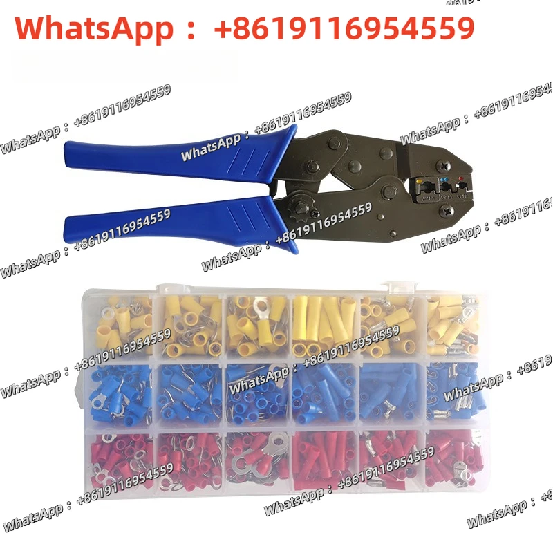 WX-30J Pre-insulated terminal crimping pliers set, fork-type wiring cold-pressed bare terminal crimping pliers set