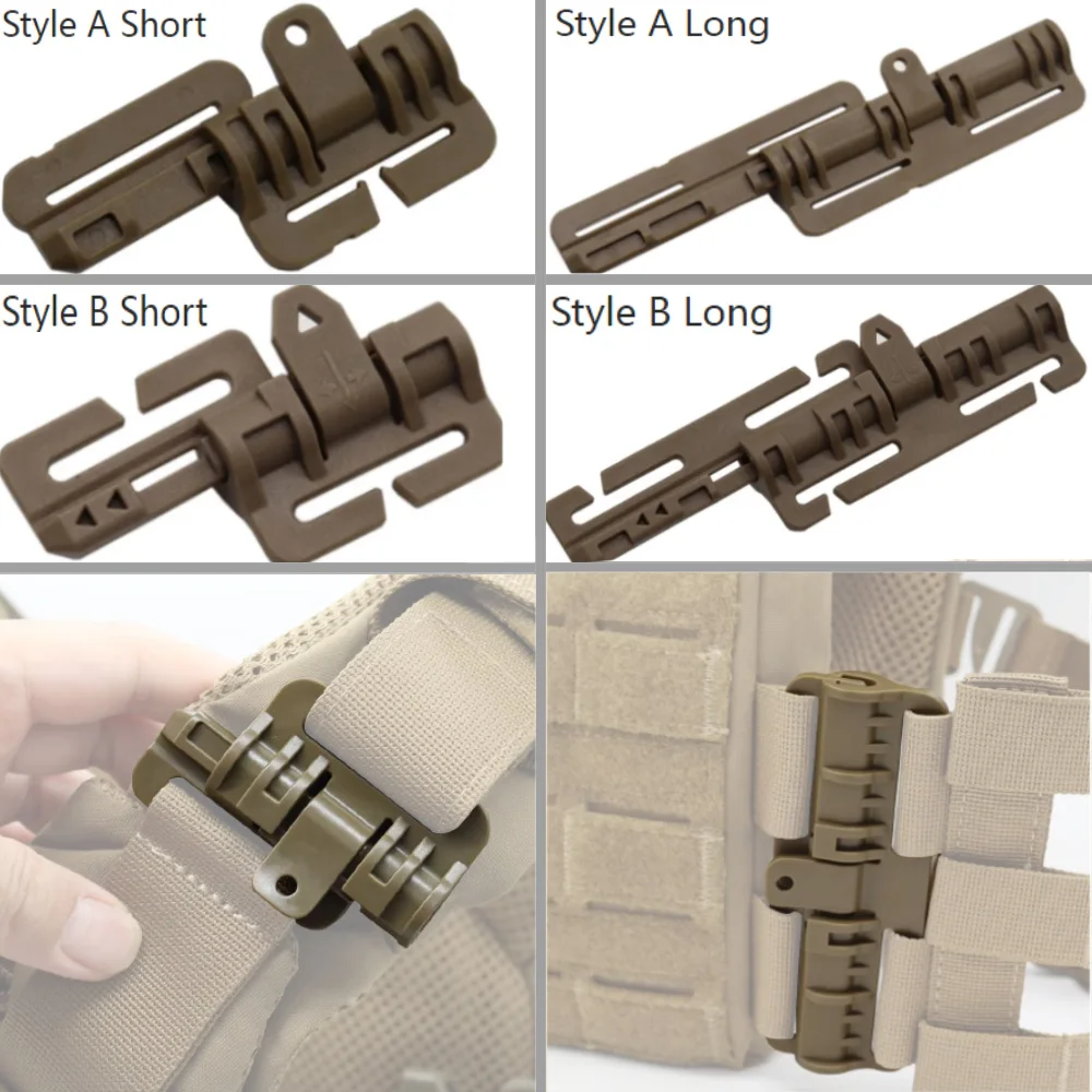 Tactical Vest Quick Release Buckle Set Rapid Open Connector Set for JPC CPC NCP XPC Vest Hunting Accessories
