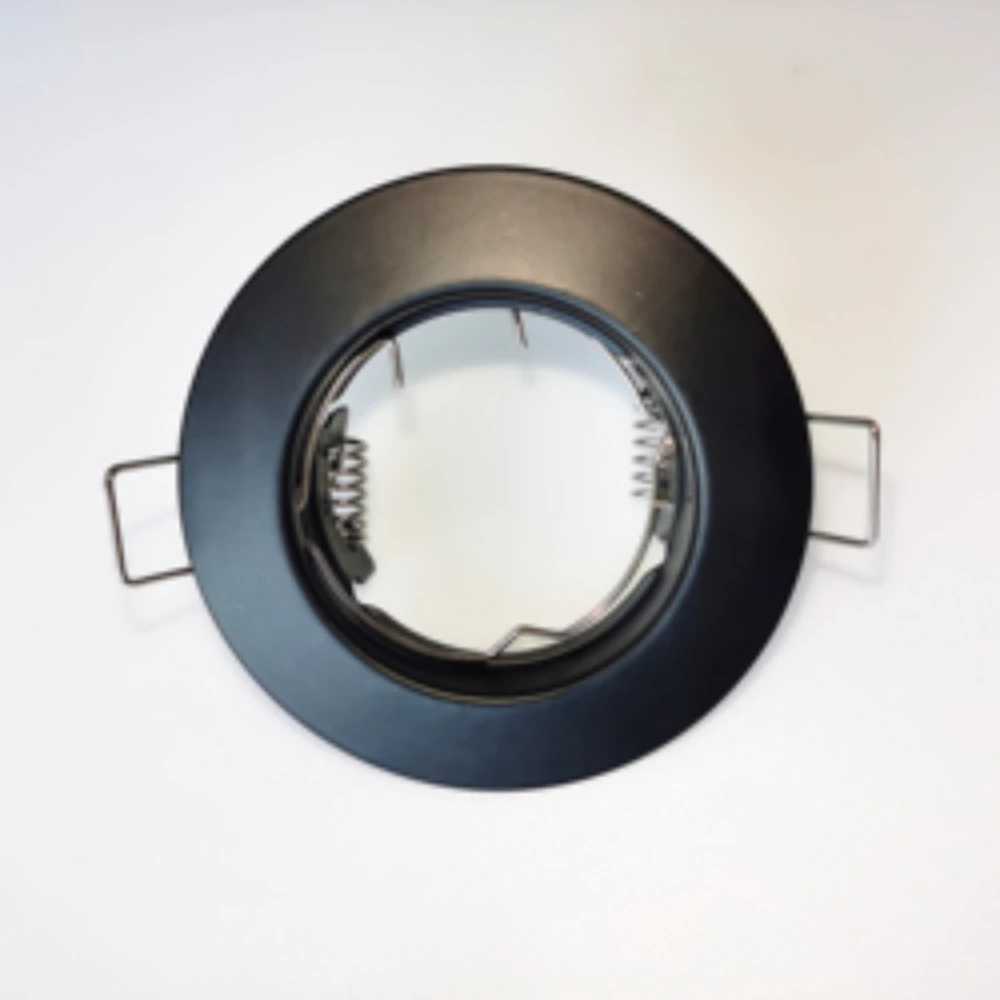 High Quality Round Zinc Alloy LED Lighting Fixture Cut-out 60mm GU10 Frame Recessed Fixture Spot Downlight Housing