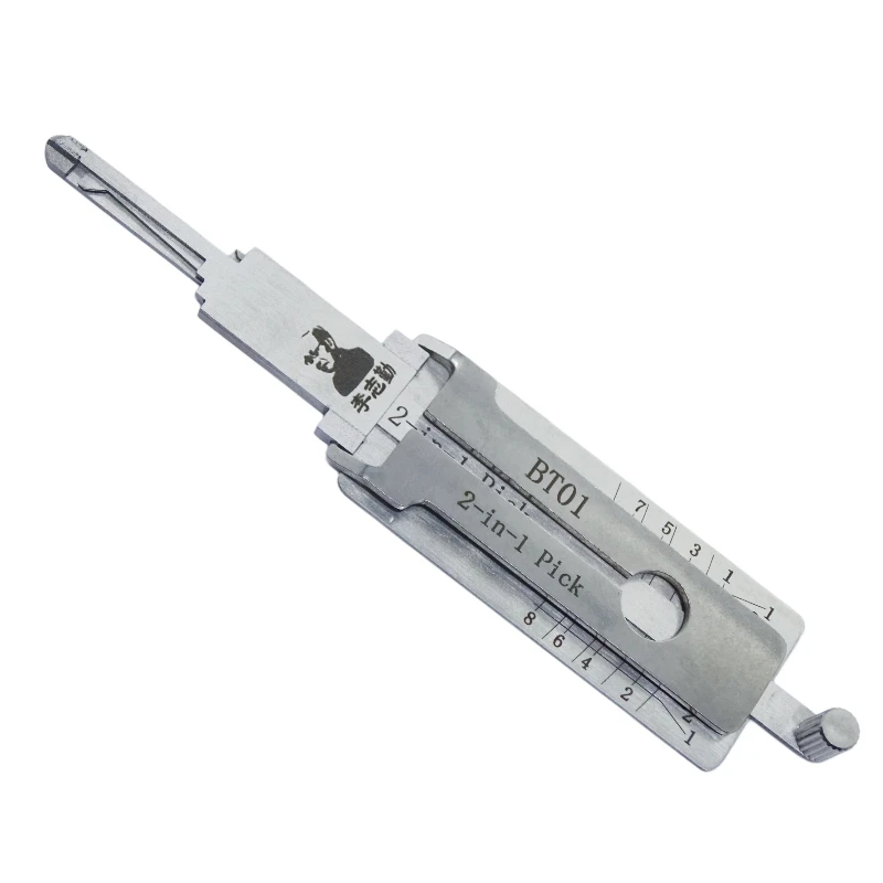 Original Lishi BT01 2 in 1 Locksmith Tool Lock Pick Decoder Flat Milling for Besturn B70 models