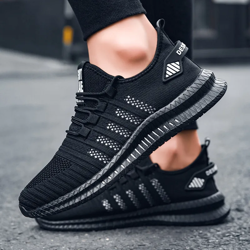 2023 New Arrivals Summer Mesh Lightweight Vulcanize Shoes Man Walking Sneakers Men's Casual Shoes Sneakers Zapatillas Hombre