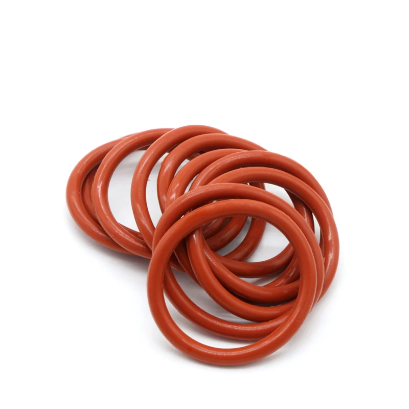 VMQ Rode Siliconen O-Ring OD 8-90mm Dikte CS 2.4/3.0/3.5mm Food Grade Afdichtring Waterdichte en Geïsoleerde Pakkingring