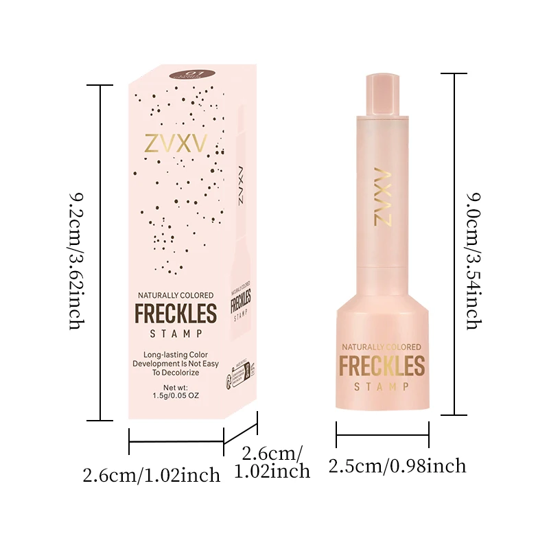 천연 주근깨 스탬프 펜 - 빠른 건조 방수 라이트 커버리지 임시 가짜 주근깨 메이크업 메이크업 브러쉬 얼굴용