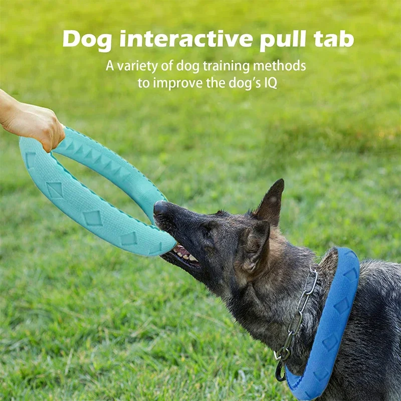 Dog Toys Pet Flying Disk Training Ring Puller Anti-Bite Floating Interactive Supplies Dog Interactive Toys Aggressive Chewing