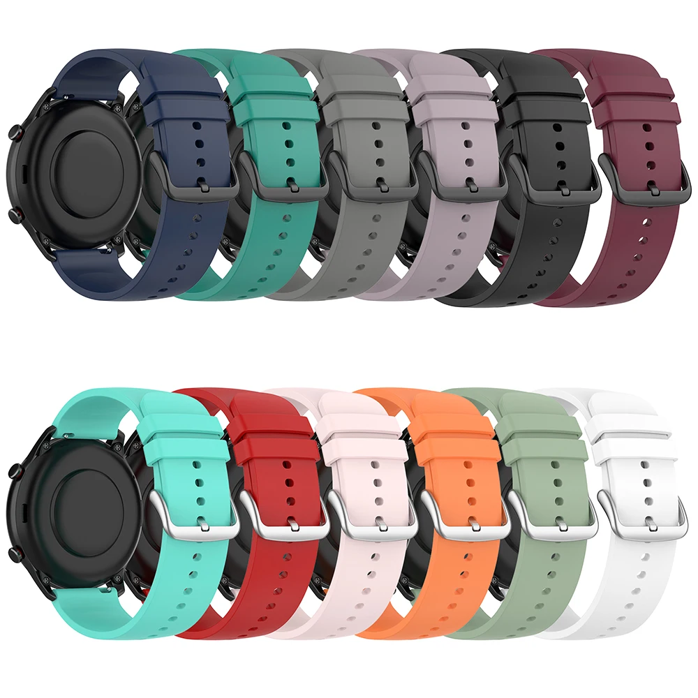 22mm Silicone Strap For Huami Amazfit GTR 4/3/2 47mm Smart Watch Band For Huawei GT Runner 2/GT3 GT4 GT5 GT6 Pro 46mm