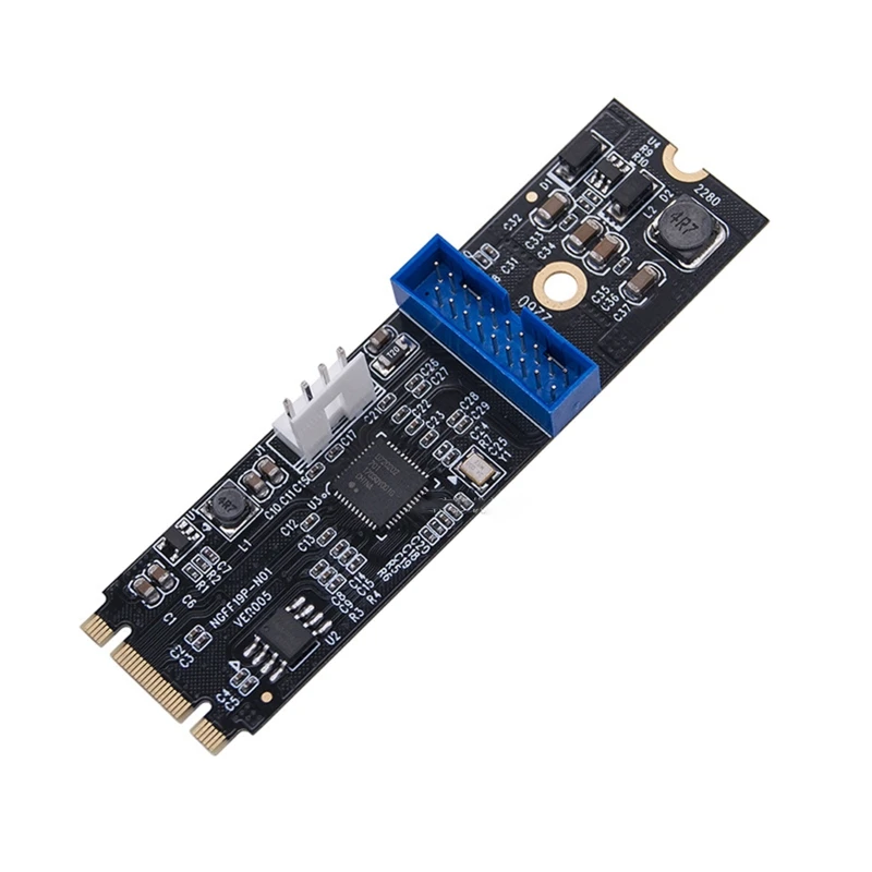 for M.2 for Key to USB Adapter Converter Card Desktop PC for M.2 to USB 5Gbps Riser Card Extender