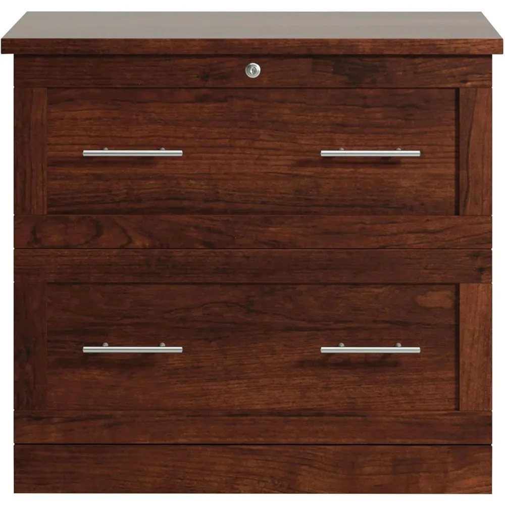 29.5 Wide x 18.5 Deep Cherry Lateral 2-Drawer File Cabinet