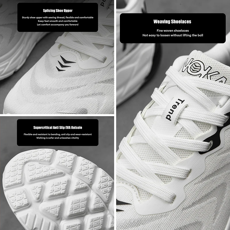TQBQQ Men's Running Shoes Lightweight Breathable Comfortable Cushioned Sneakers for Walking Gym Casual Wear Athletic Shoes image 2