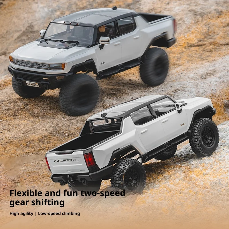 Fms Fcx18 Simulation Hummer Ev Hummer Pickup télécommande véhicule tout-terrain électrique voiture d'escalade deux vitesses quatre roues motrices