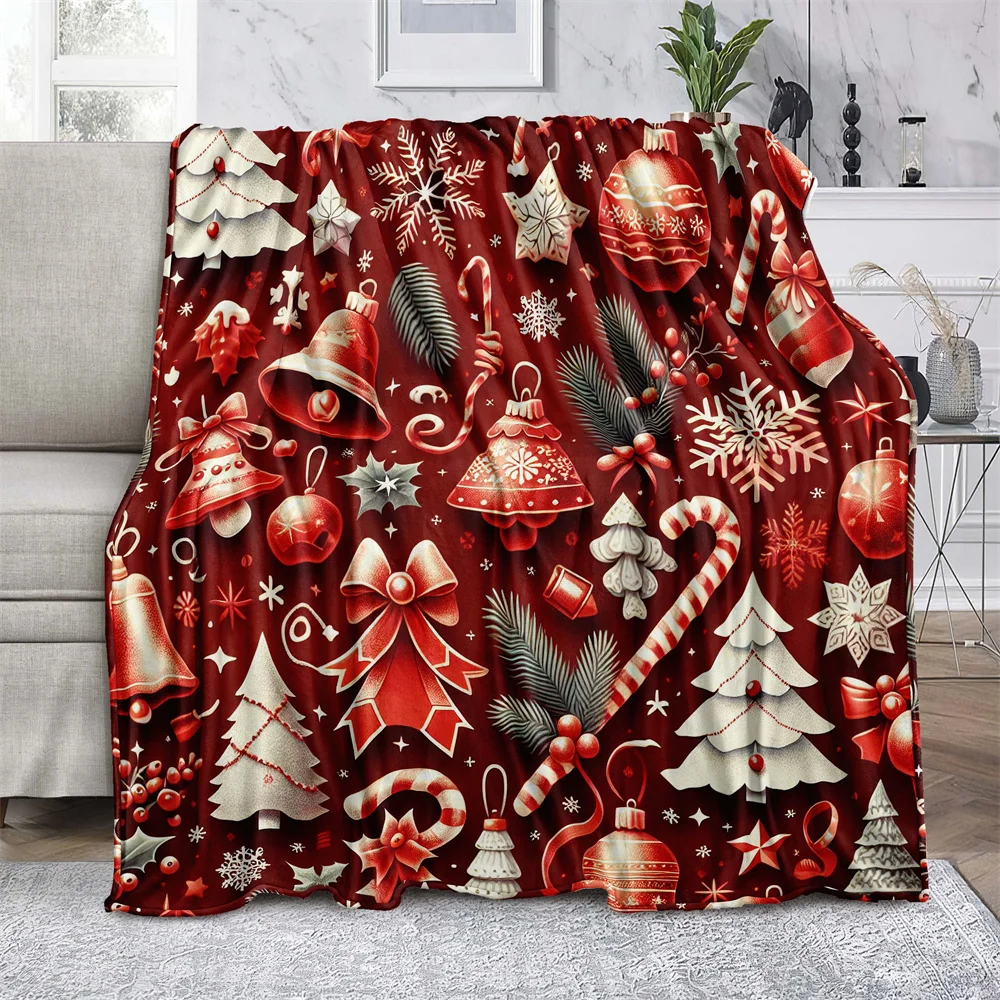 Little red bell Microfiber Blanket Super Soft Throw Blankets For Bed Bedspread Sofa Decorative Camping Picnic Winter Warm Blanke