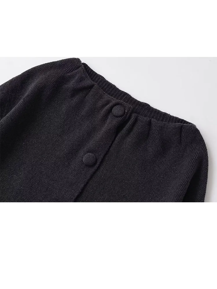 HH امرأة الخريف موضة الجولة الرقبة واحدة الصدر طويلة الأكمام بلون بلوزة فضفاضة الإناث عادية التنقل تنوعا القمم #3