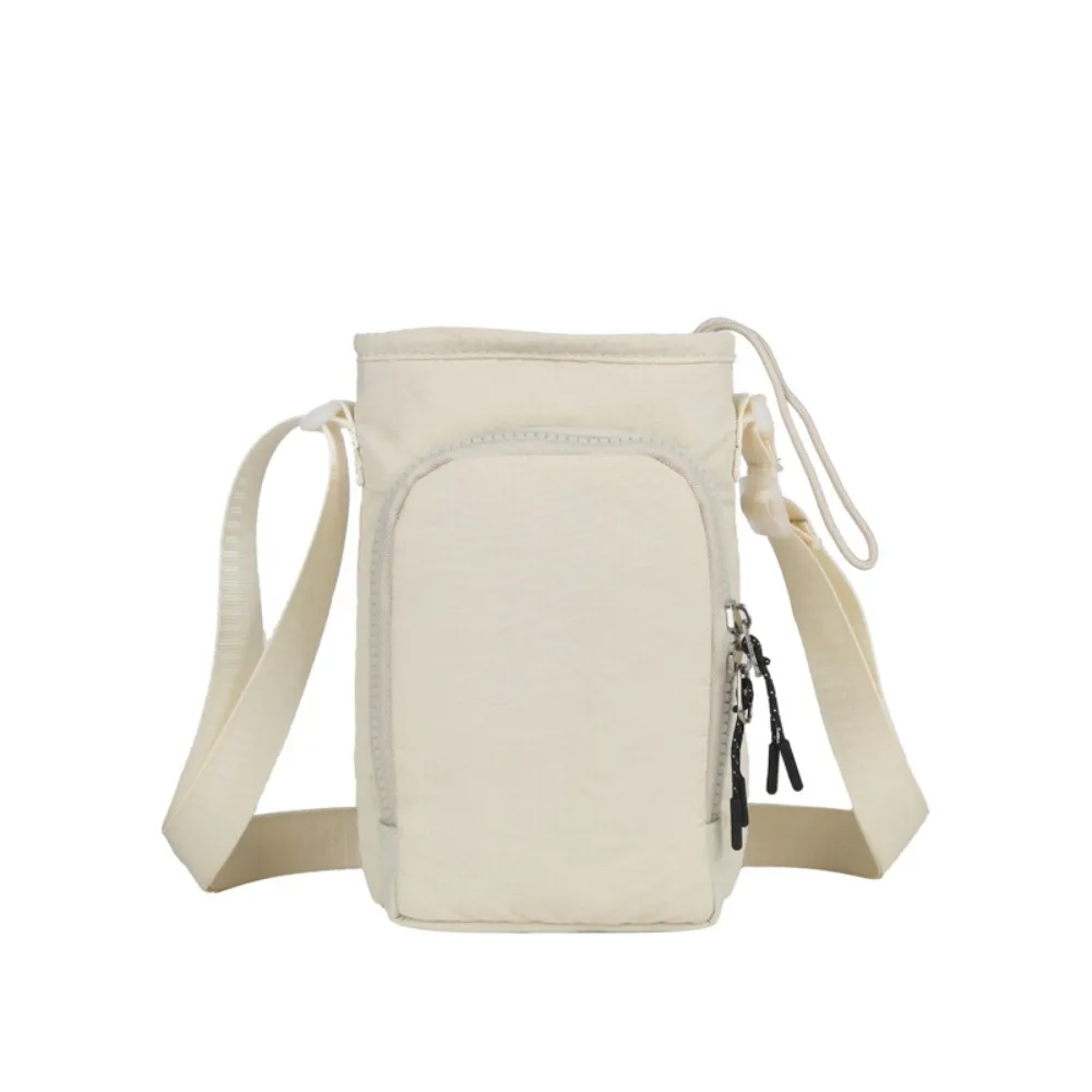 Shoulder Strap Water Bottle Carrier Bag Waterproof Adjustable Crossbody Water Bottle Purse Front Pocket Handle