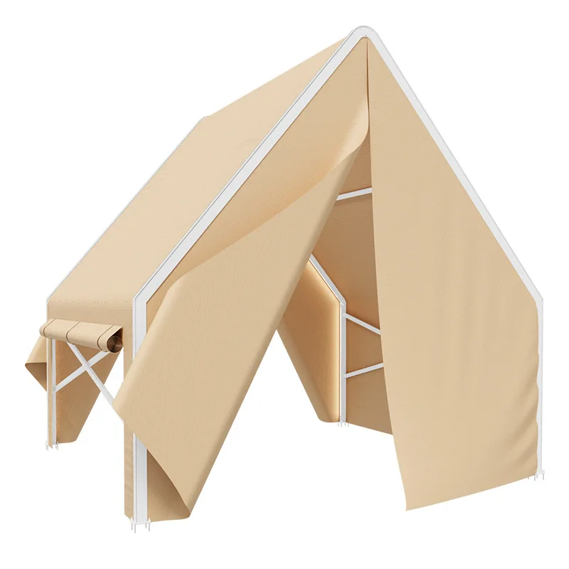 

Outdoor special courtyard camping bed and breakfast tent, aluminum alloy triangular house with lamp, landscape pavilion Internet