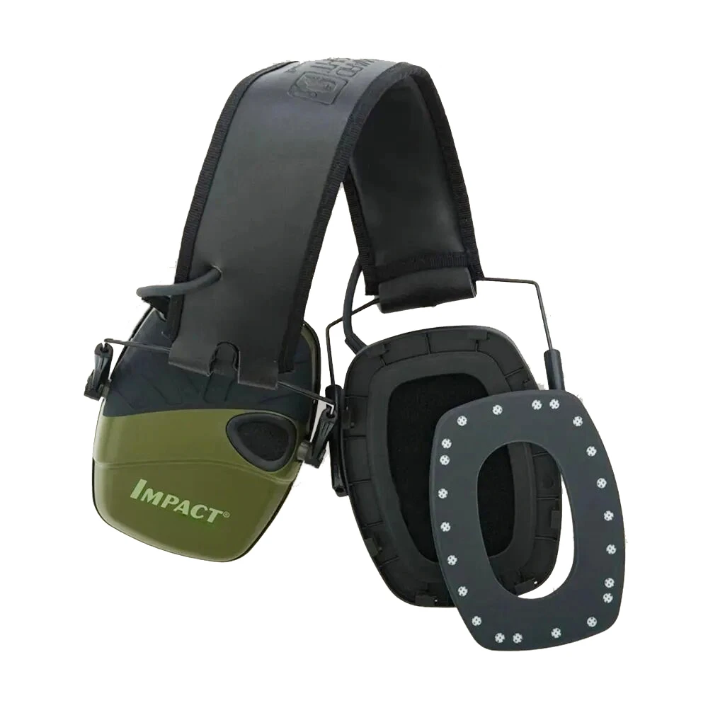 Howard Leight R-01526 by Honeywell Impact Sound Amplification Electronic Shooting Earmuff With Case and ear pads