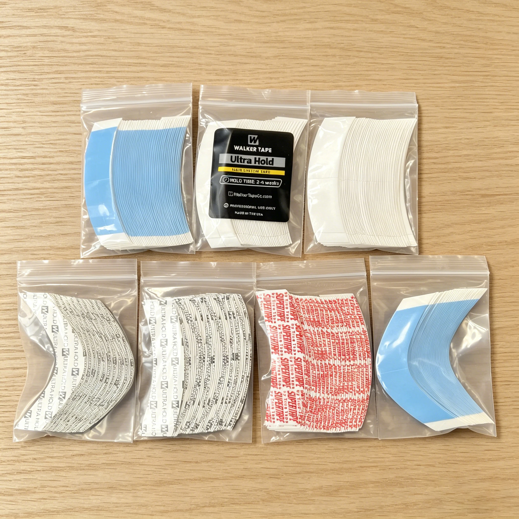 

Walker Ultra Hold Curved Hair System Tape 36pcs Super Adhesive Strips Tape For Extension/Toupee/ Lace Wig/Closure