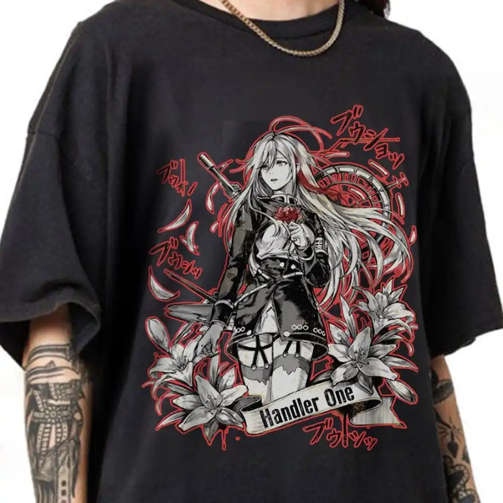 Lena 86 Eighty Six Anime Handler One Vladilena Graphic T-Shirt Cotton Men Women Streetwear Tee
