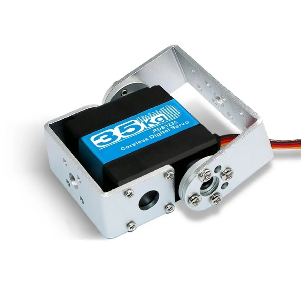 RDS3235 35KG Digital Servo Motor 180°/270° 2- High Torque Metal Gear Servo with U-Shaped Bracket for Robotics 180°