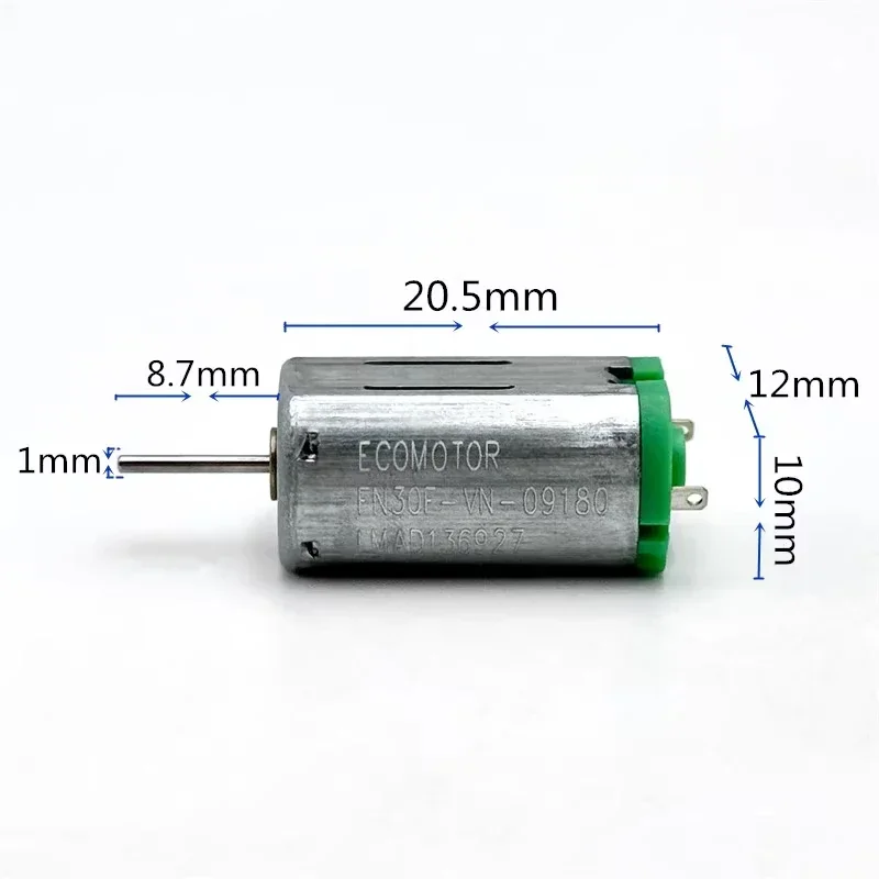 Mini Precious Metal Brush Electric Motor 13300RPM 12mm*10mm DC 1.5V-6V for DIY Hobby Toy Solar Power Model