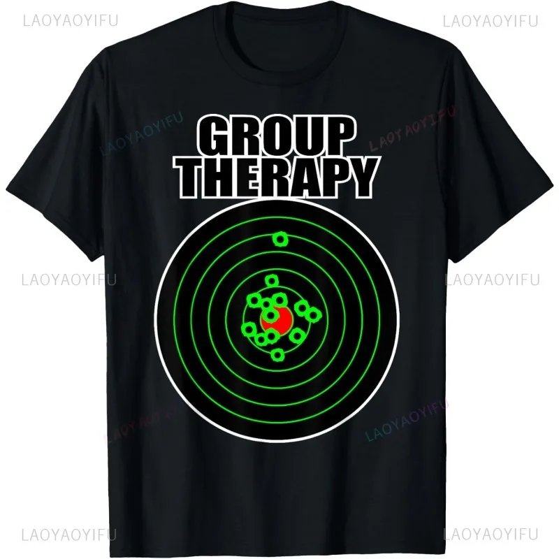 New Arrival GROUP THERAPY TARGET T-shirt Casual Fashion Loose Harajuku Hip Hop Man Tshirt Short Sleeve Hipster Women T Shirt