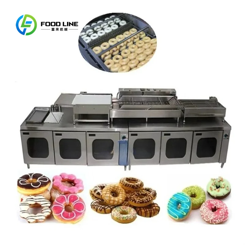 Customized Commercial Automatic Frying Proofing Making Donut Proofer Donut Machine Line / Donut Cutting Line