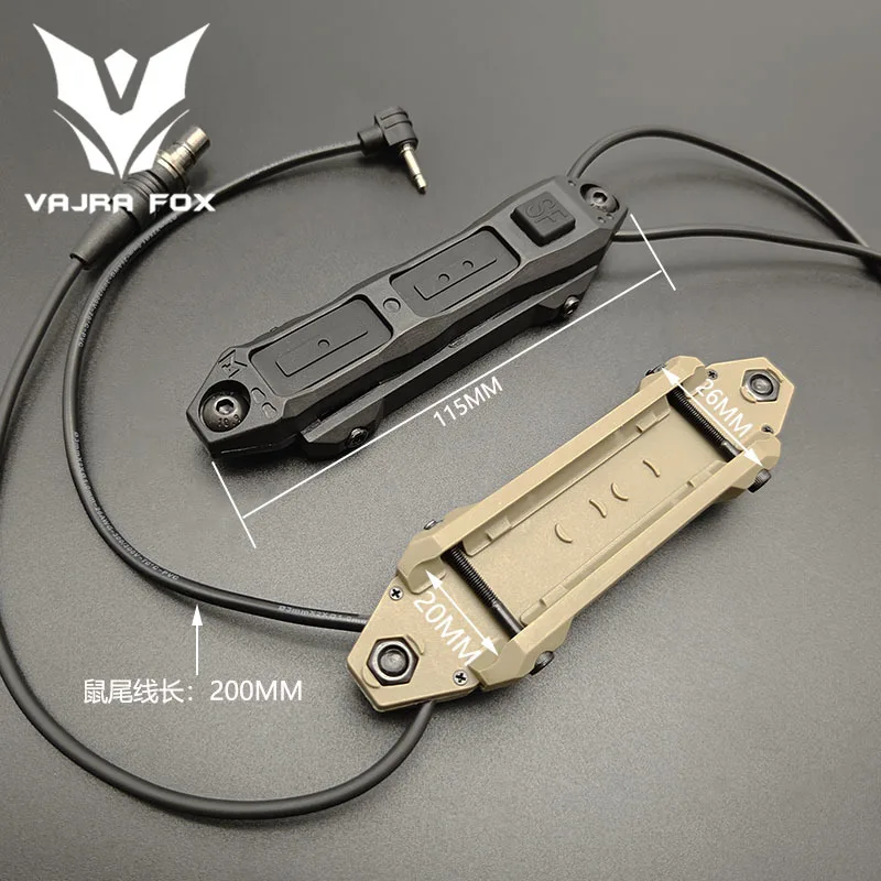Nylon SF/2.5/3.5 Plug Airsoft SF M600 M300 DBAL Dual Function Remote Pressure Switch Tactical Scout Light Accessory
