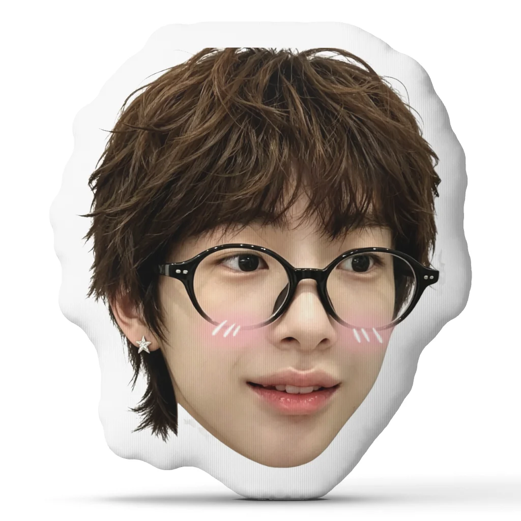 Cortis James Irregular Face Shaped Pillow Stuffed Cushion Kpop Fan Throw Pillow Bedroom Sofa Home Decor Gift Living Room