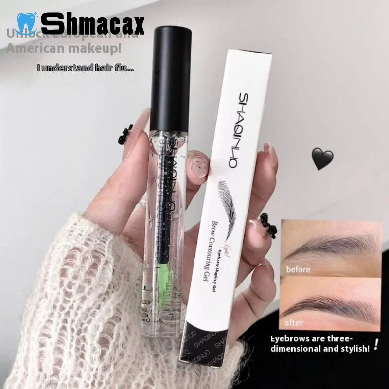 Gel à sourcils sauvage façonnant la racine claire 3D, fixation transparente du style des sourcils, tenue 16 heures, imperméable, séchage rapide, maquillage de levage des sourcils